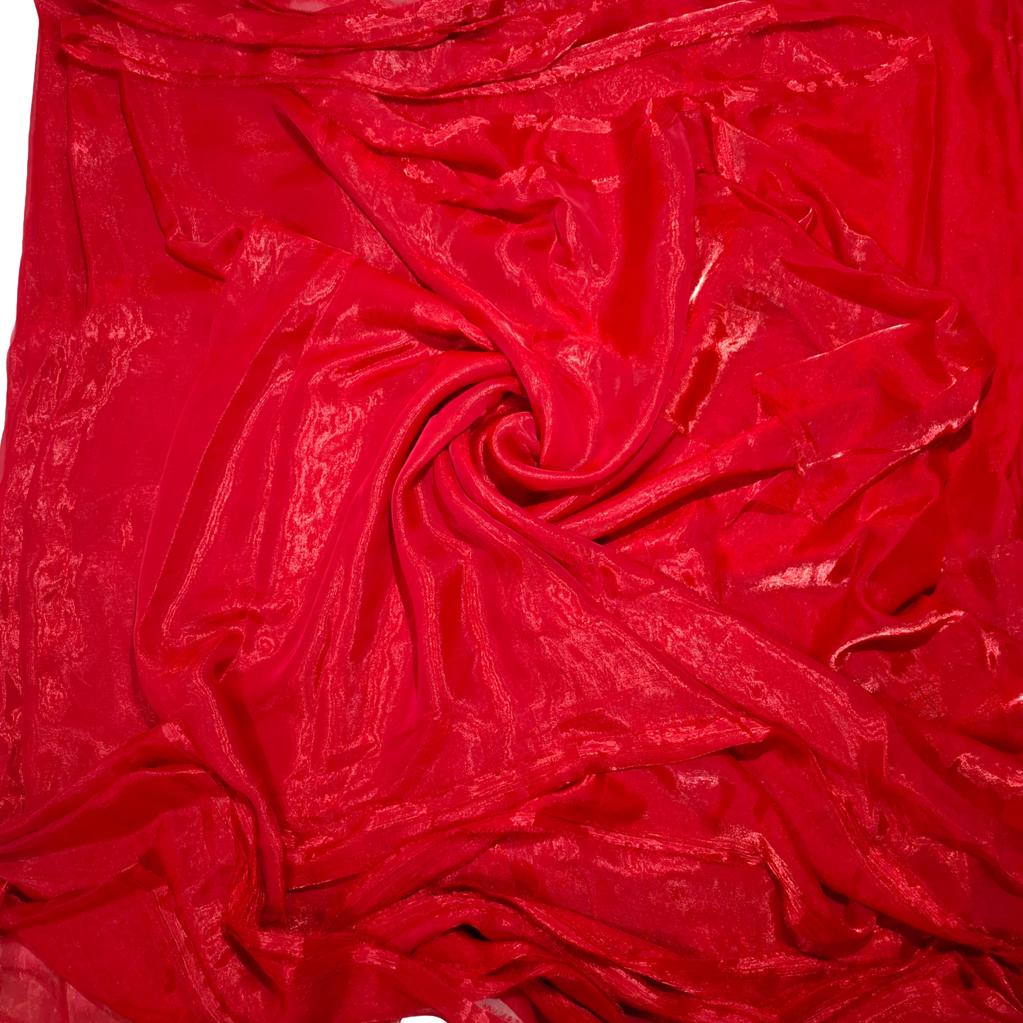 Plain Fandy Fabric – red Colour