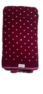 Magenta Pink Velvet Buti Fabric – Premium Soft & Elegant Design