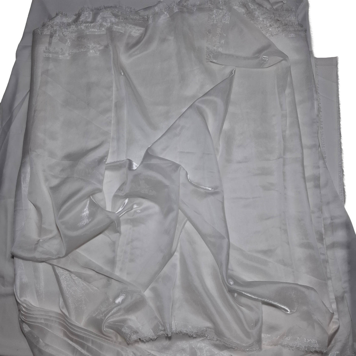 Plain Fandy  Fabric with white colour – Premium Soft Feel