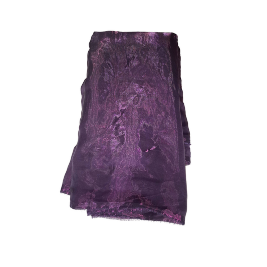 Dark Jamuni (Dark Purple) Plain Fandy Spes Silk Fabric | Premium Smooth Texture | Designer Dress Material