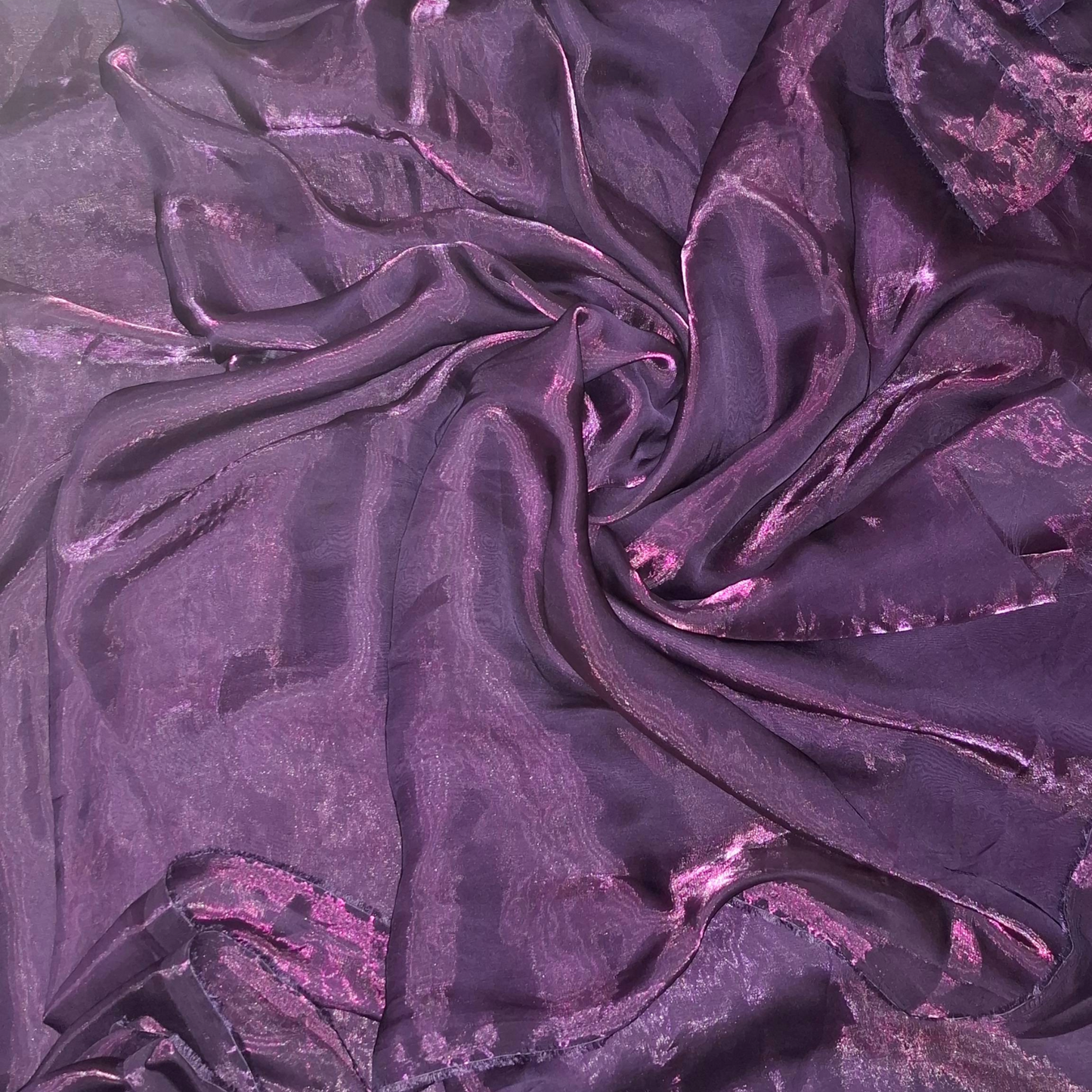 Dark Jamuni (Dark Purple) Plain Fandy Spes Silk Fabric | Premium Smooth Texture | Designer Dress Material