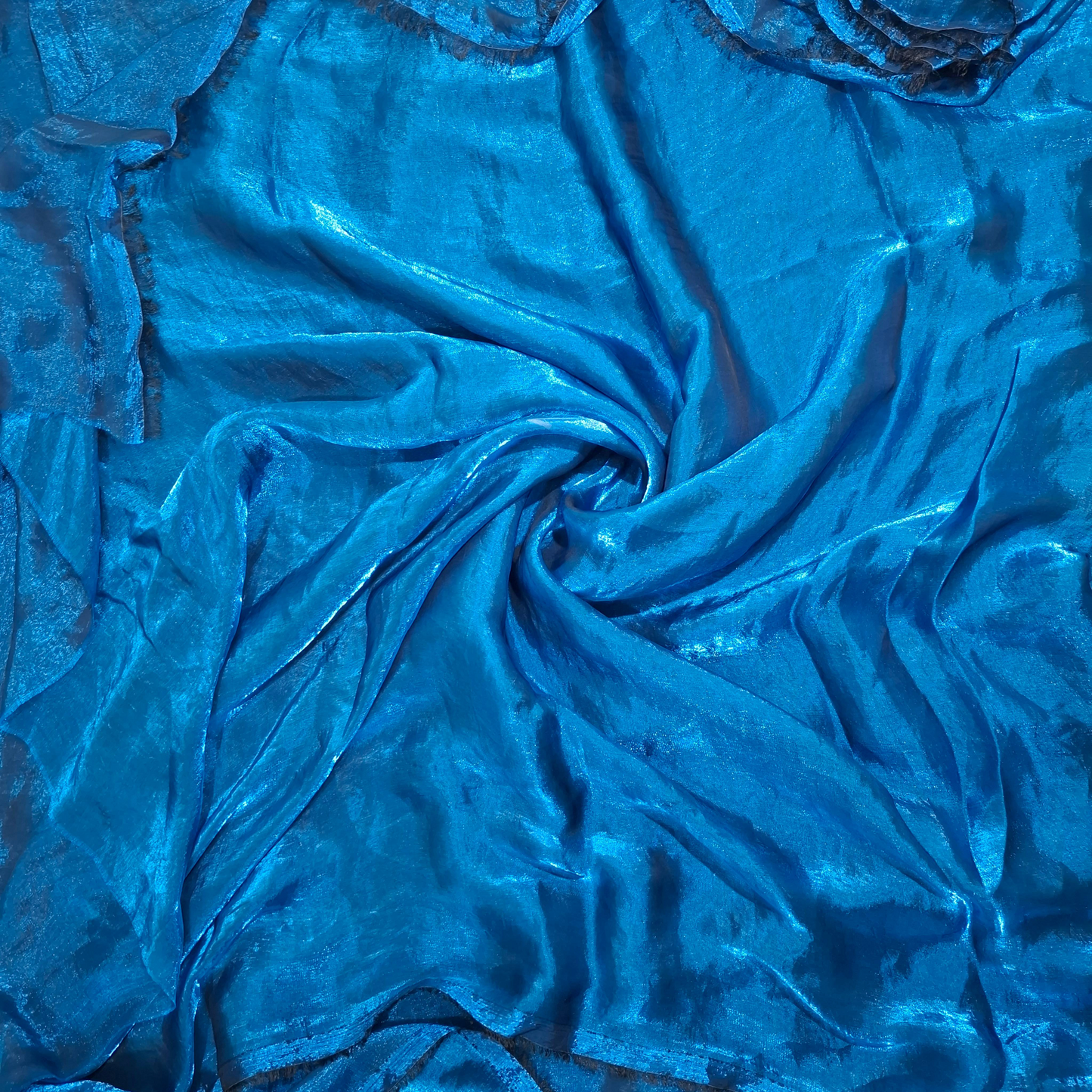 light Teal Blue Plain Fandy Spes Silk Fabric | Premium Smooth Texture | Dress & Kurti Material