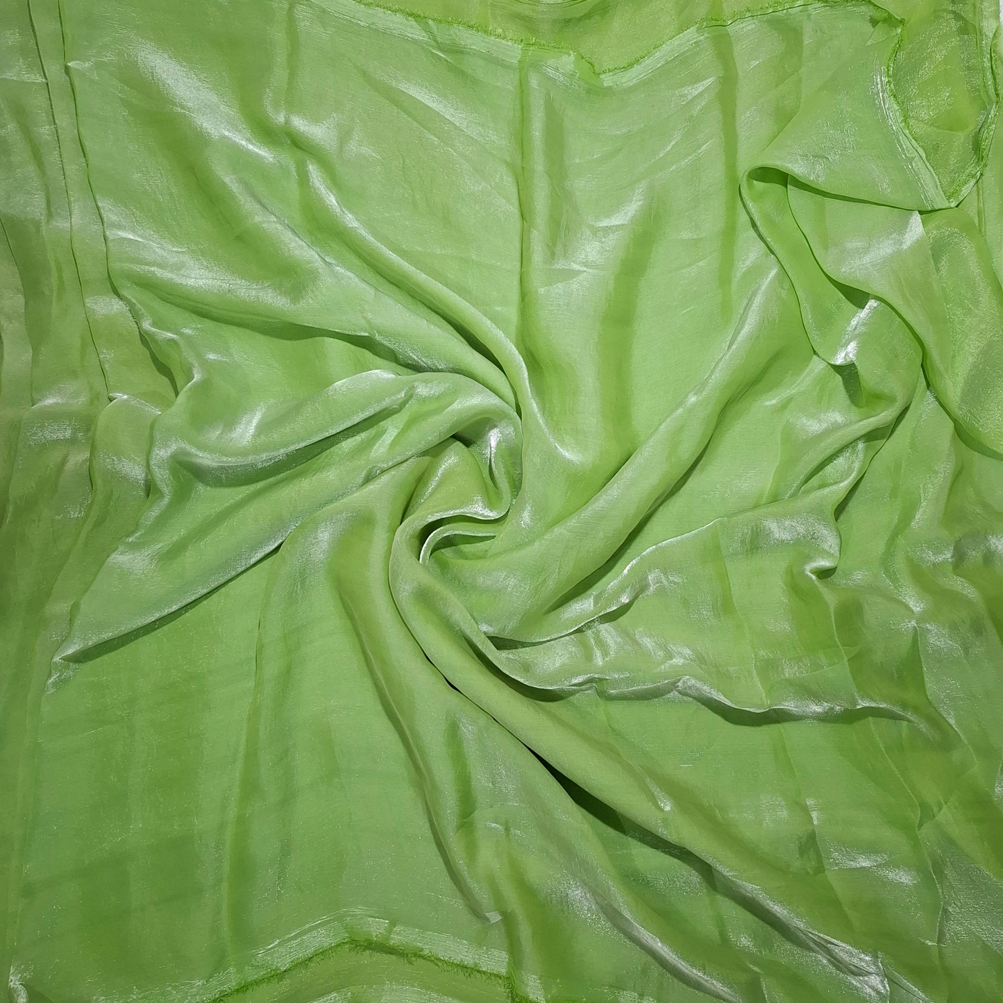 Pista Green Plain Fandy Spes Silk Fabric | Premium Smooth Texture | Dress & Kurti Material