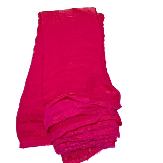 Rani Pink Plain Fandy Spes Silk Fabric | Premium Smooth Texture | Designer Dress & Kurti Material