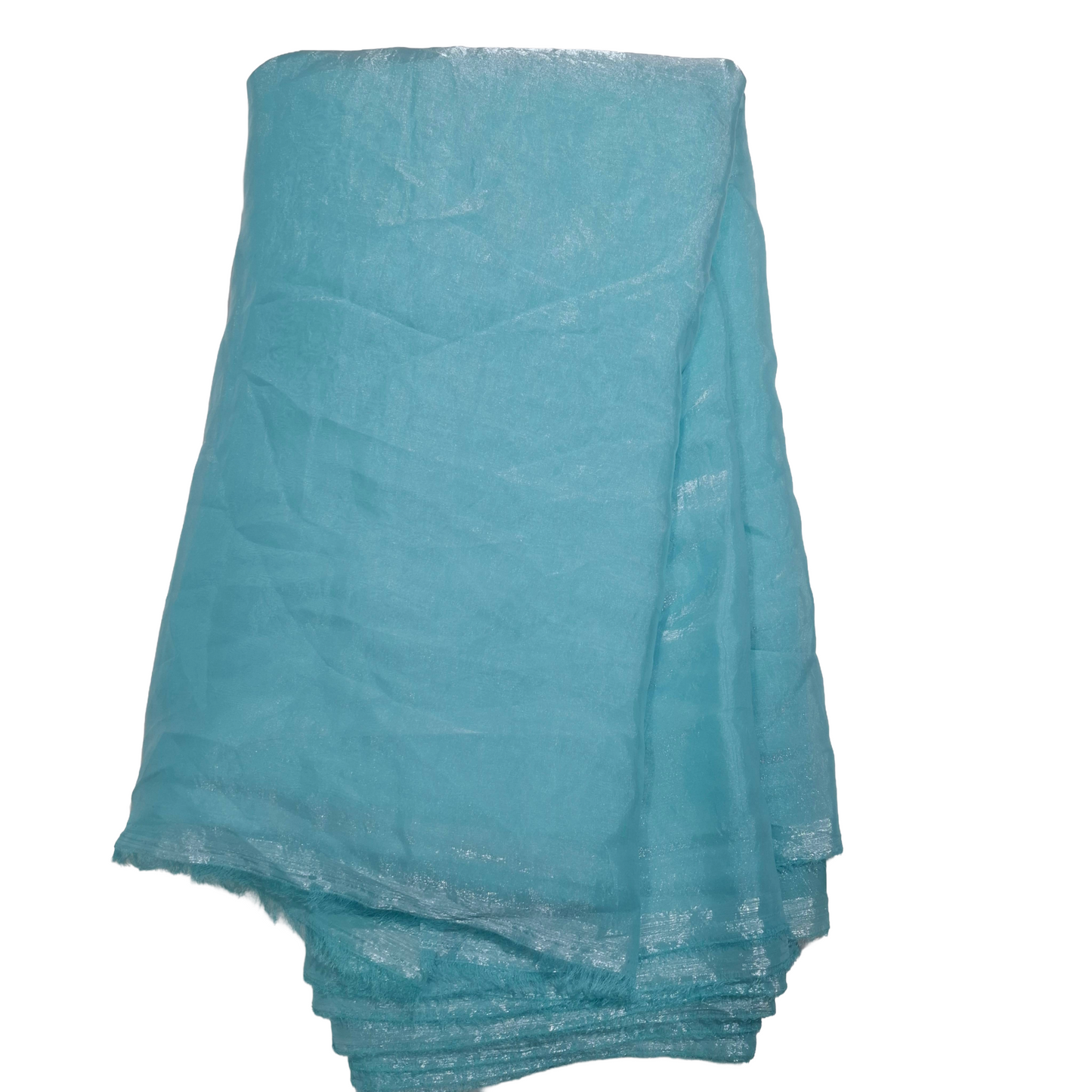 Sky Blue Plain Fandy Spes Silk Fabric | Soft Smooth Texture | Premium Dress Material