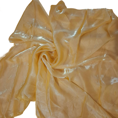 Yellow Plain Fandy Spes Silk Fabric | Soft Smooth Texture | Premium Dress & Kurti Material